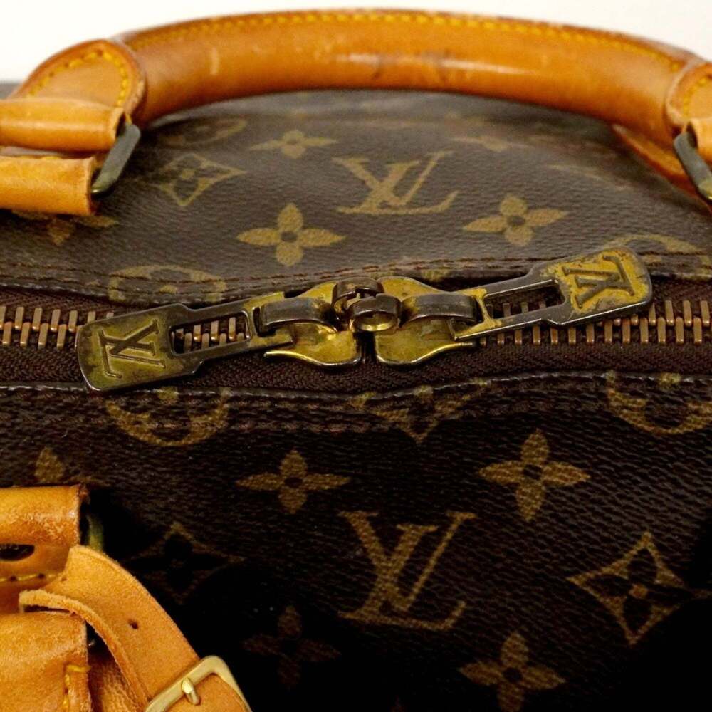 LOUIS VUITTON Brown Monogram Keepall 55 Boston Bag - Picture 8 of 16